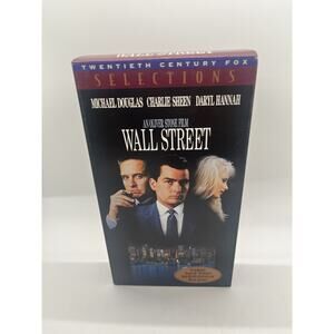 Wall Street (VHS, 1996) Michael Douglas Charlie Sheen Daryl Hannah